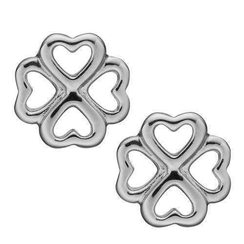 Image of Christina Collect 925 sterling sølv Foursomes små firkløver med hvid emalje, model 671-S22